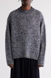 Acne Studios Kwisted As Heart Logo Knit Sweater In Blue