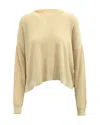 Acne Studios Issy Rib Long Sleeve Top In Beige Cotton In Beige