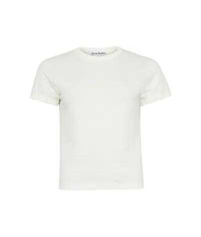 Acne Studios Item O-neck Short-sleeved T-shirt In White