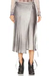 Acne Studios Ivana Skirt In Multi Grey