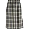 Acne Studios Izetta Checked Midi Skirt In Black