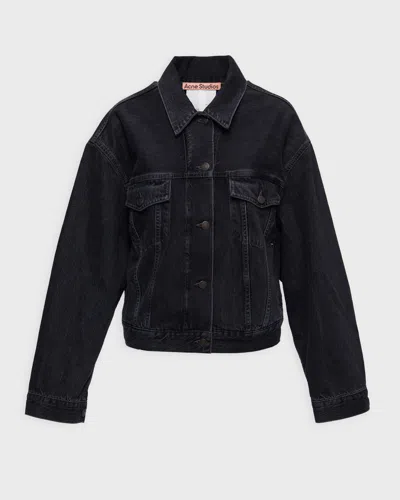Acne Studios Jacka Relaxed Fit Denim Svart