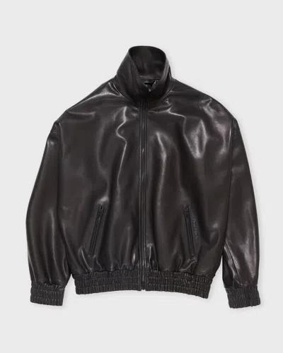 Acne Studios Jacka Relaxed Leather Svart