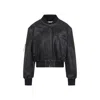 Acne Studios Vintage Leather Cropped Bomber Jacket