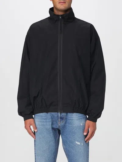 Acne Studios Logo-embroidered Shell Jacket In Black