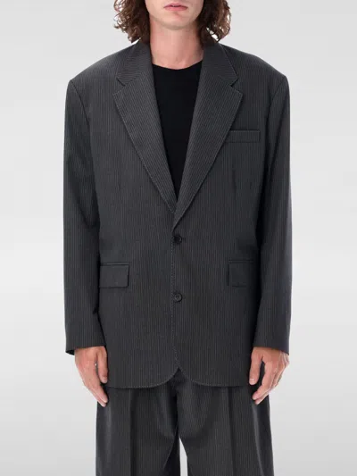 Acne Studios Over Monobreast Blazer In Anthracite_grey