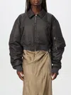 Acne Studios Gray Relaxed-fit Bomber Jacket In Charcoal