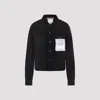Acne Studios Long Sleeve Jacket With Collared Neck And Pockets In Black