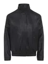 Acne Studios Zip-up Leather Jacket In Black