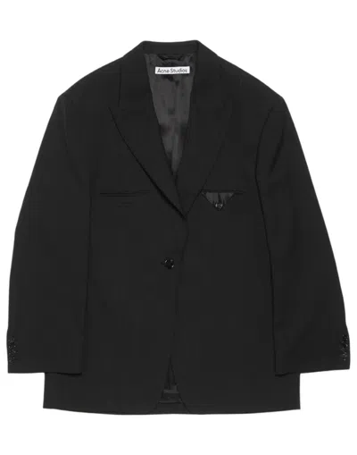 Acne Studios Jemily Oversized Jacket In Black