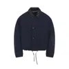 Acne Studios Long Sleeve Jacket Drawstring Hem In Blue