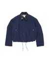 Acne Studios Logo-patch Bomber Jacket In Blue