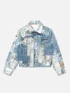 Acne Studios Long Sleeve Denim Jacket In Blue
