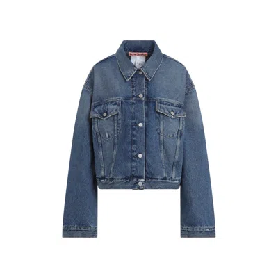 Acne Studios Morris Oversize Cotton Denim Jacket In Blue