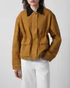 Acne Studios Rust Brown Cotton Jacket In Brown