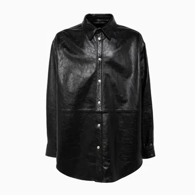 Acne Studios Jacket In Leather In Black