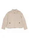 Acne Studios Zip-front Jacket In Brown