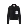 Acne Studios Long Sleeve Jacket With Collared Neck And Pockets In Black