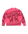 Acne Studios Jacquard Sweater In Pink