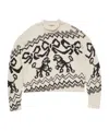 Acne Studios Jacquard Sweater In White