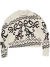 Acne Studios Jacquard Sweater White Black