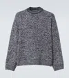 Acne Studios Kwisted As Heart Logo Knit Sweater In Blau