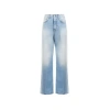 Acne Studios Wide Cotton Jeans In Blue