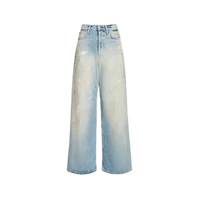 Acne Studios Trafalgar Loose Mid Waist Jeans In Blue