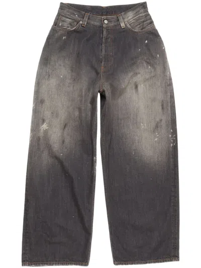 Acne Studios Super Baggy Fit Jeans In Black