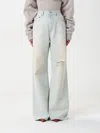 Acne Studios Distressed Wide-leg Jeans In Blau