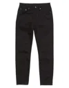 Acne Studios Distressed Organic High-rise Wide-leg Jeans In Black