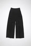 Acne Studios Tailored Wool Blend Trousers In Black