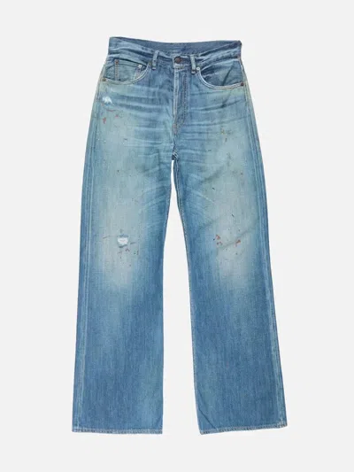 Acne Studios Belt Loop Jeans In Blue