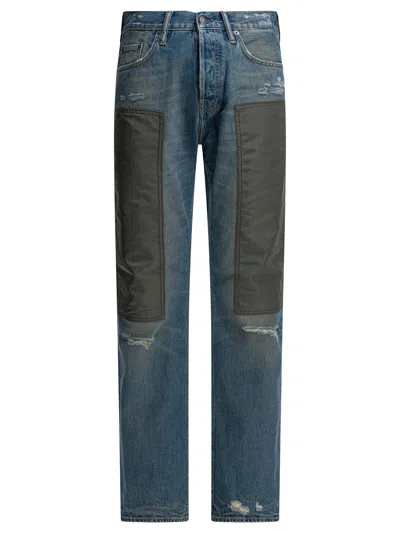 Acne Studios Blue Regenerative Cotton Jeans