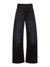Acne Studios Trousers With Wide Leg And Belt Loops In Blue