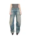 Acne Studios Relaxed Fit Vintage Denim Jeans In Gray
