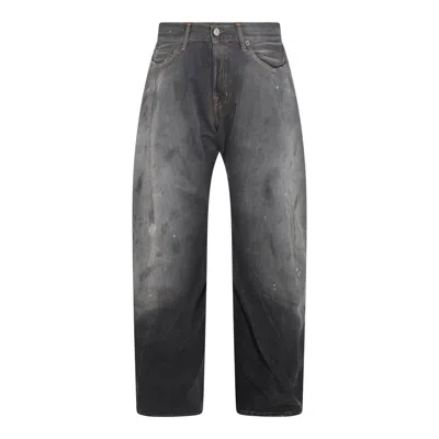 Acne Studios Wide-leg Denim Jeans In Black