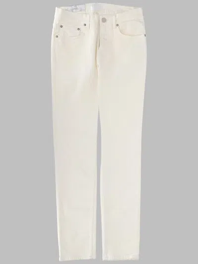 Acne Studios Jeans In Denim Di Cotone In White