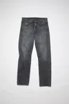Acne Studios Trafalgar Wide Leg Jeans With Faded Effect In Schwarz