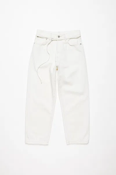Acne Studios Loose Fit Jeans - 1991 Toj In Off White