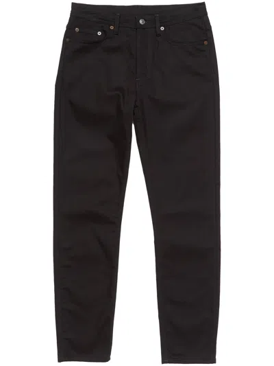 Acne Studios Jeans Slim River Uomo Neri In Denim Di Cotone In Black