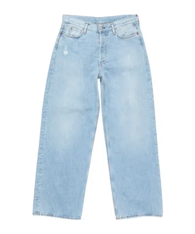 Acne Studios Jeans With Belt Loops In Blue