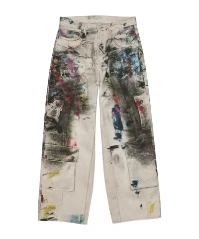 Acne Studios Jeans With Belt Loops In Red