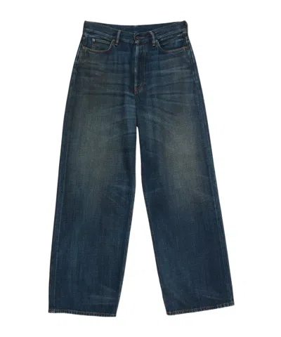 Acne Studios Jeans With Belt Loops In Blue