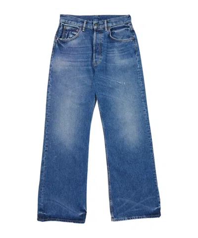 Acne Studios Jeans With Belt Loops In Blue