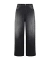 Acne Studios Trafalgar Wide Leg Jeans With Faded Effect In Gray