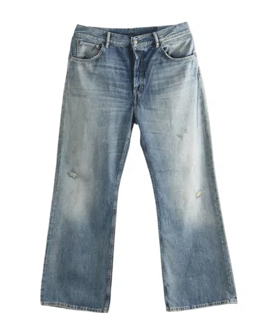 Acne Studios Jeans With Belt Loops In Blue