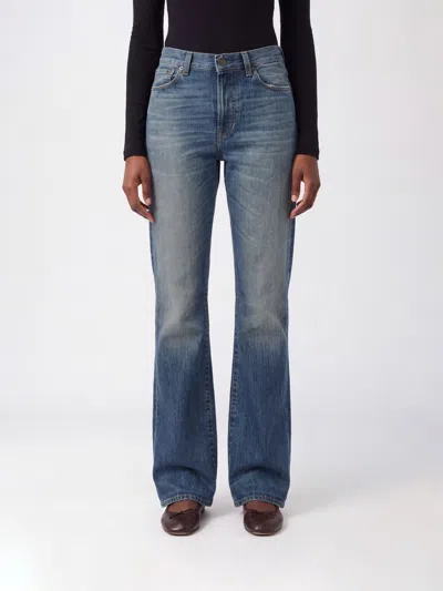 Acne Studios Jeans Woman Color Navy In Blue