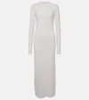 Acne Studios Long Sleeve Maxi Dress In White