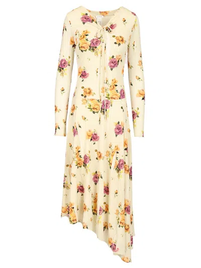 Acne Studios Jersey Midi Dress Dresses Multicolor